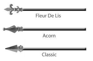 various types of spears for awnings