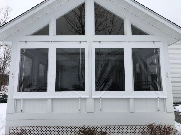 Porch Protection Curtains ( Clear Roll Up Curtains )