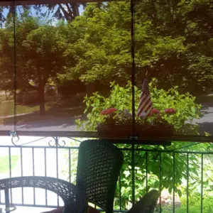 Porch Roller Curtains - Texilene Mesh Fabric