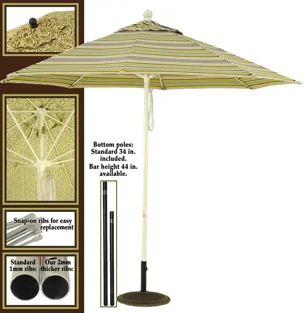 Patio Umbrella - For custom vents and graphic options