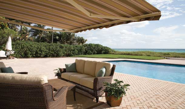 Sunsetter retractable XL motorized XL replacement (solar pro & sunbrella) fabric awning covers