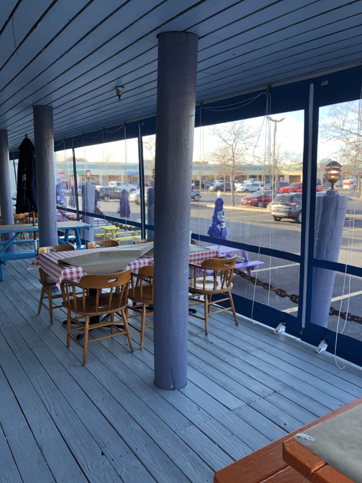 Restaurant Clear Roll Up Curtains