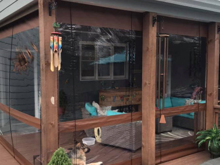 How to keep rain off a Porch