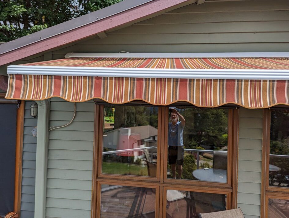 SunSetter Awning 14' Wide FABRIC - East Ridge Cocoa (Sunbrella, Fabric Only)
