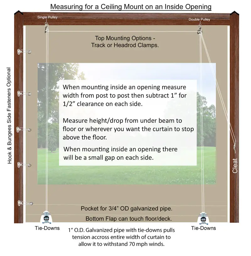 Porch Enclosure how to measure