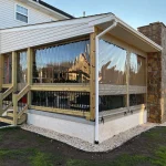 Clear Roll Up Porch Curtains