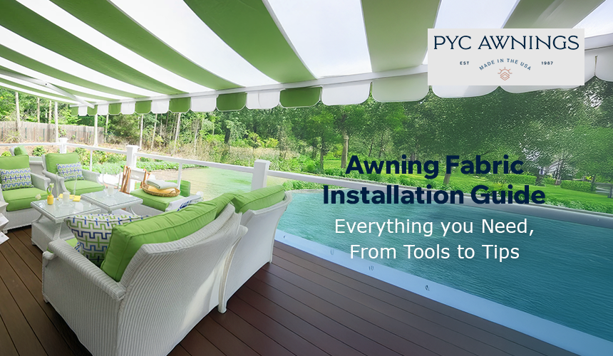 Refresh your outdoor space with PYC Awning's Retractable Awning Fabric.
