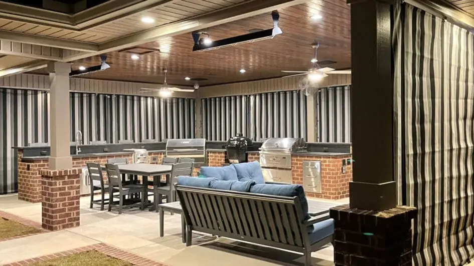 Canvas porch enclosures weather protection and privacy