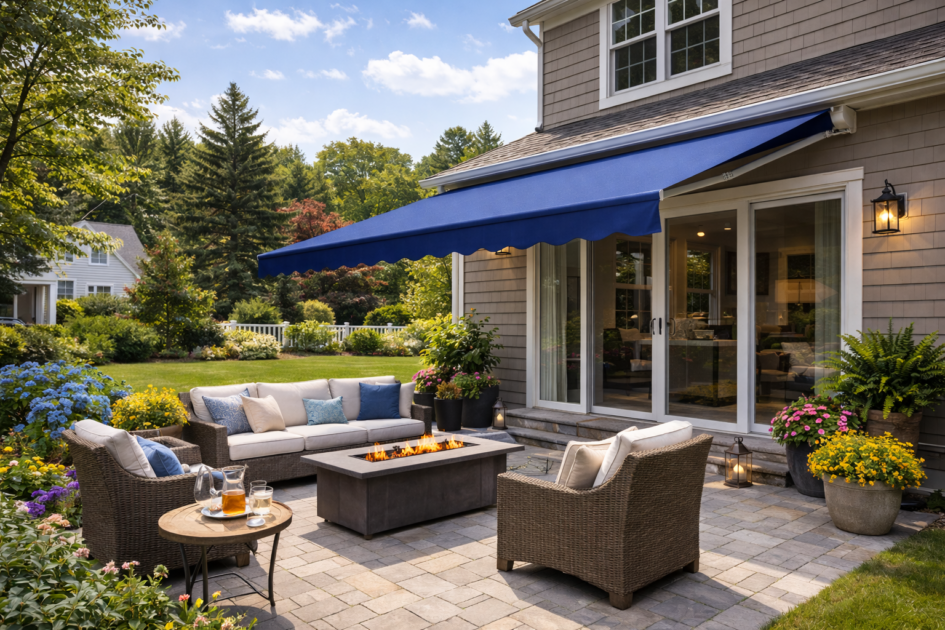 retractable awning replacement fabric in maine